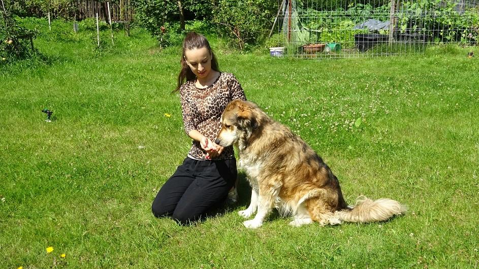 Paula Dzikowicz-Proć z psem